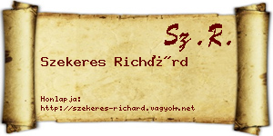 Szekeres Richárd névjegykártya